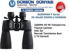 Bushman P20-60x60 Zoomlu Dürbün