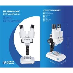 Bushman 20x Stereo Mikroskop